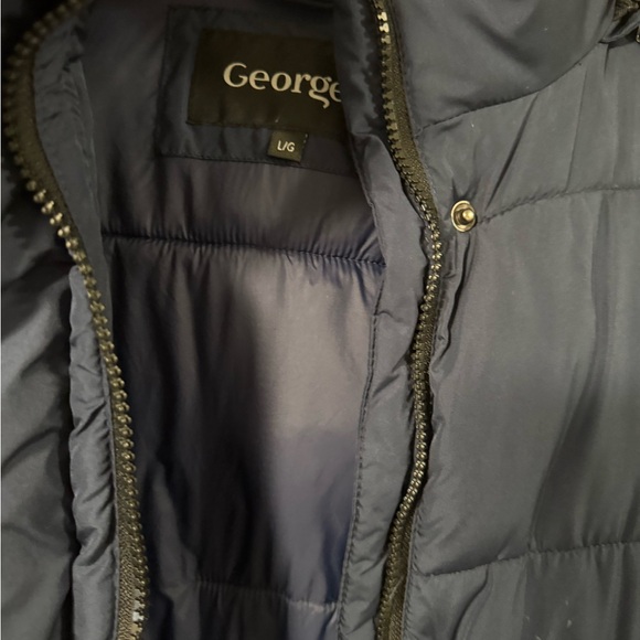 George Navy Quilted Jacket - Picture 3 of 4
